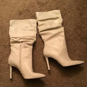 Jessica Simpson White High Heel Boots - “Lynde” - Size 8.5 - -  New without box